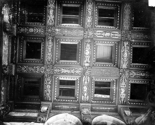 Palais de Justice Chambre Dorée : Plafond à caissons, Delaunay (photographe), 