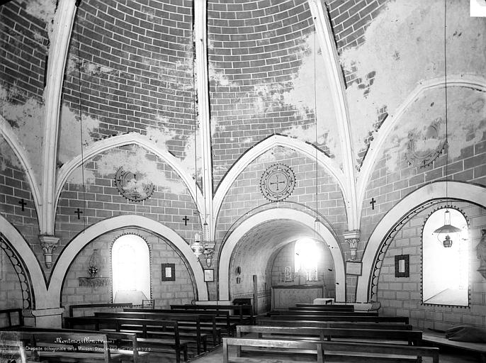 Hôtel-Dieu (ancien) dit aussi Maison-Dieu des Augustins (ancienne) Chapelle octogonale : Vue intérieure, Durand, Jean-Eugène (photographe), 