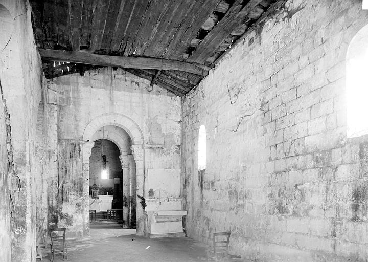 Eglise Vue intérieure de la nef, vers le choeur, Mieusement, Médéric (photographe), 