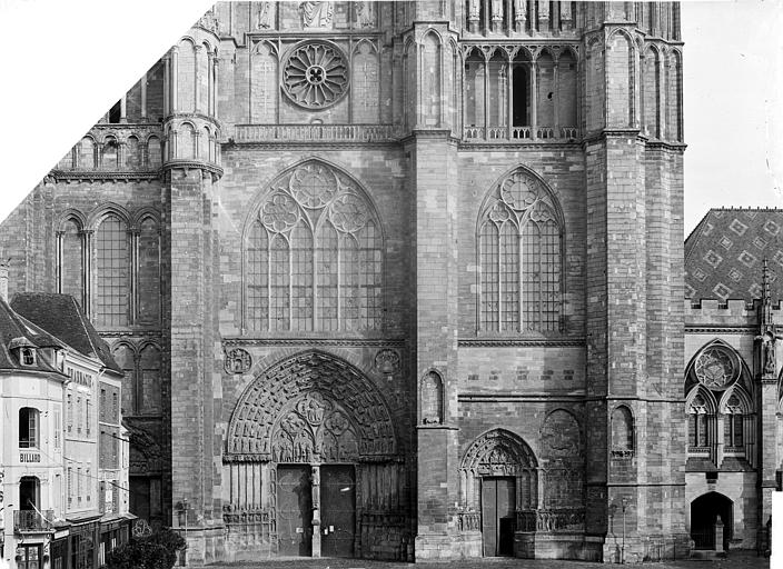Cathédrale Saint-Etienne Façade ouest : partie inférieure et partie médiane, Mieusement, Médéric (photographe), 