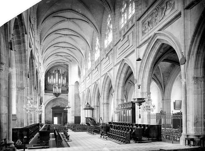 Cathédrale Saint-Louis Vue intérieure de la nef, vers l'entrée, Mieusement, Médéric (photographe), 