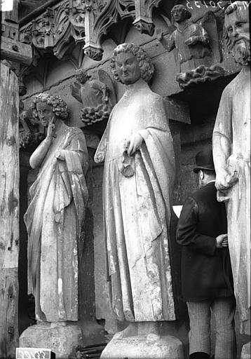 Cathédrale Notre-Dame Bras nord du transept, statue de prophète, Lajoie, Abel, 