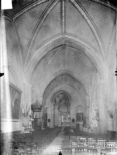 Eglise Notre-Dame (ancienne) Vue intérieure de la nef vers le choeur, Gossin (photographe), 
