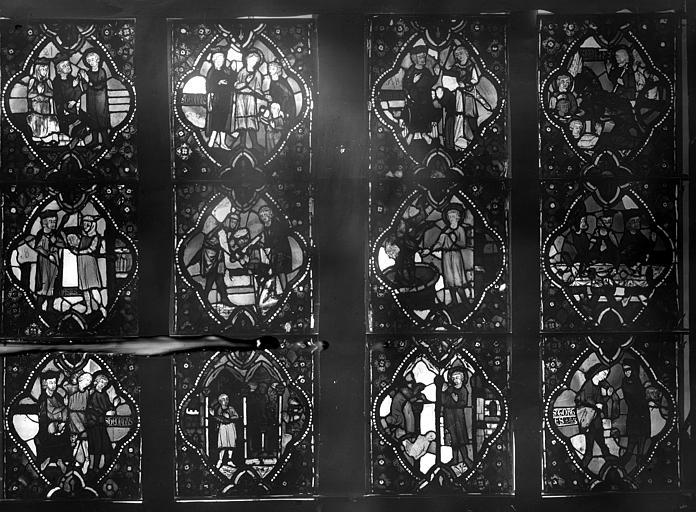 Cathédrale Notre-Dame Chapelles du choeur, vitrail A', Gaudin, 