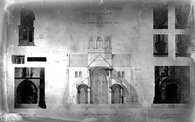 Eglise Dessin, Durand, Eugène (photographe), 75 ; Paris ; Médiathèque de l'Architecture et du Patrimoine