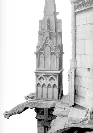 Sainte-Chapelle Pinacle gargouille, Durand, Eugène (photographe), 