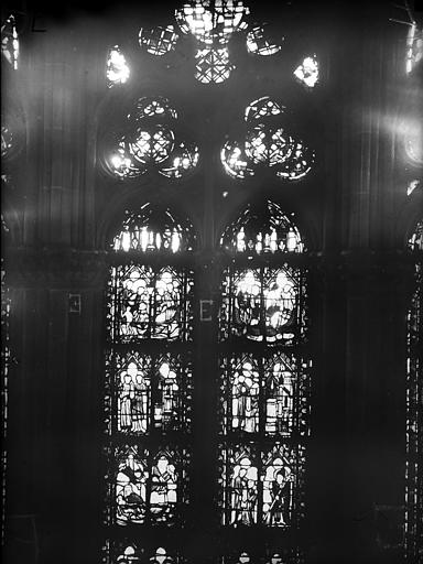 Cathédrale Notre-Dame Chapelles du choeur, vitrail E', Gaudin, 