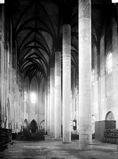 Eglise des Jacobins (ancienne) Intérieur : nef, vue de l'entrée, Durand, Eugène (photographe), 