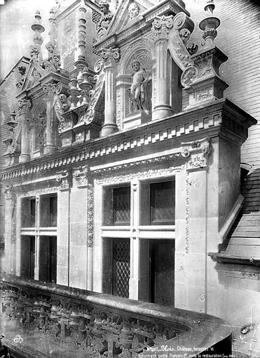 Château Partie François Ier : lucarnes et balustrade, état après restauration, Mieusement, Médéric (photographe), 