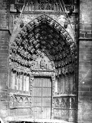 Cathédrale (ancienne) Portail ouest, gauche, Durand, Eugène (photographe), 