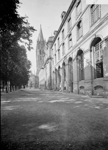 Abbaye aux Hommes (ancienne) Façade, partie, Service photographique, 