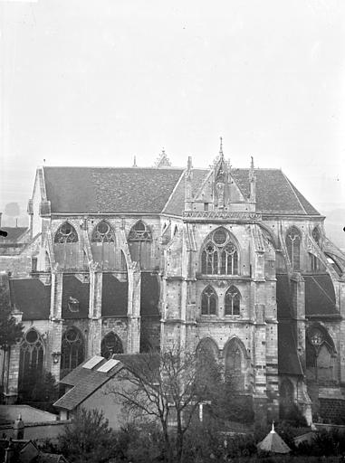 Abbaye Saint-Germain (ancienne) ; Eglise abbatiale Ensemble sud, Gossin (photographe), 