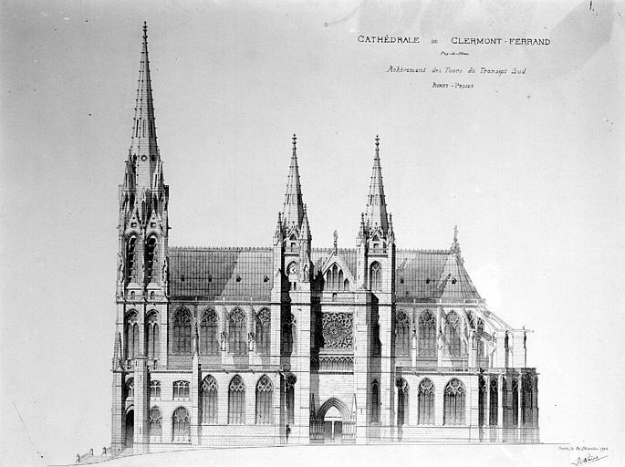 Cathédrale Notre-Dame Relevé, Chaine, Henri (architecte), 