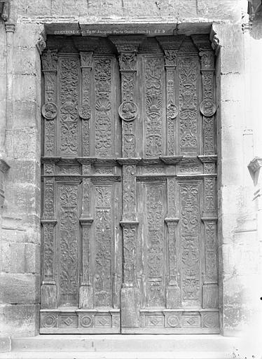 Eglise Saint-Jacques Portail de la façade ouest : Portes à vantaux de style Renaissance, Durand, Jean-Eugène (photographe), 