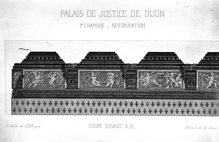 Palais de Justice Dessin, Durand, Eugène (photographe), 