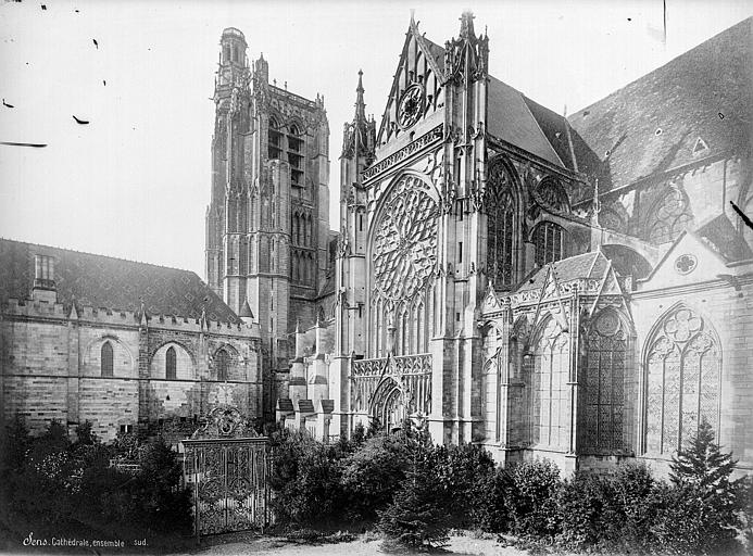Cathédrale Saint-Etienne Façade sud : partie ouest, Mieusement, Médéric (photographe), 