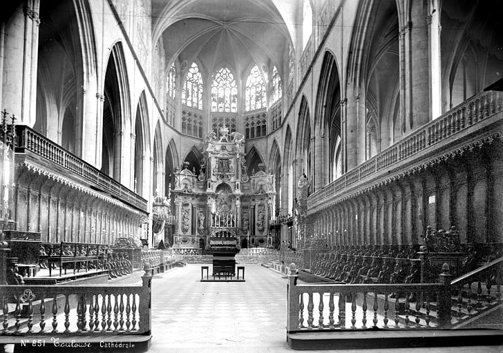 Cathédrale Saint-Etienne Vue intérieure du choeur, Mieusement, Médéric (photographe), 