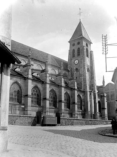 Eglise Clocher et partie latérale, Chaine, Henri (architecte), 