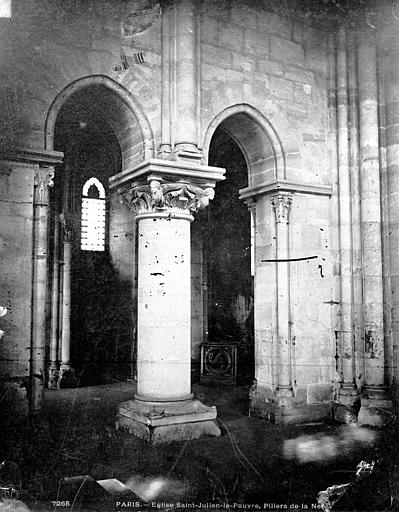 Eglise Saint-Julien-le-Pauvre Intérieur, Durand, Eugène (photographe), 