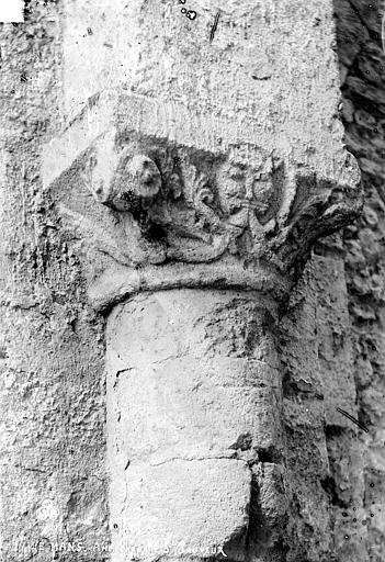 Cathédrale Saint-Julien Chapelle Saint-Sauveur : Chapiteau figuré, Robert, Paul (photographe), 