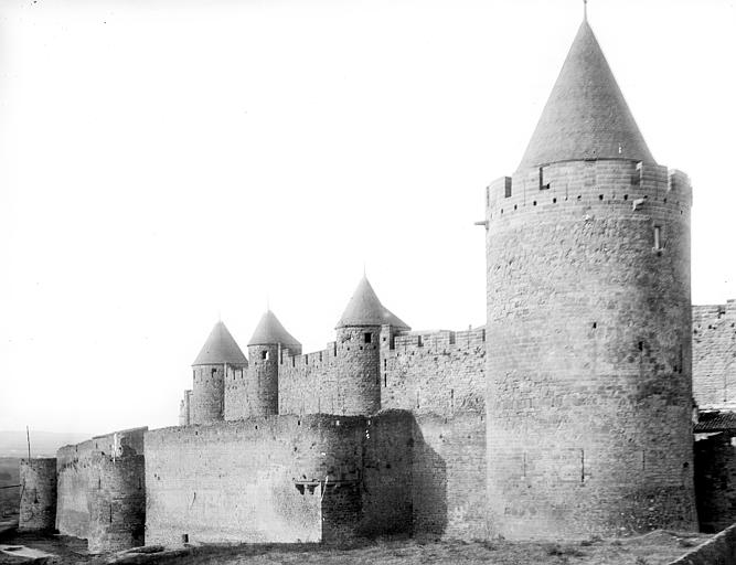 Fortifications Donjon et remparts, Durand, Jean-Eugène (photographe), 