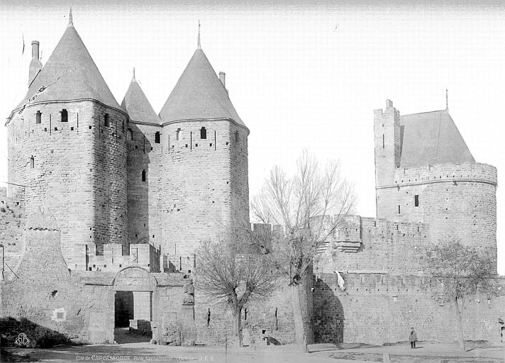 Cité Tour du Trésau et tours de la porte Narbonnaise, Durand, Jean-Eugène (photographe), 