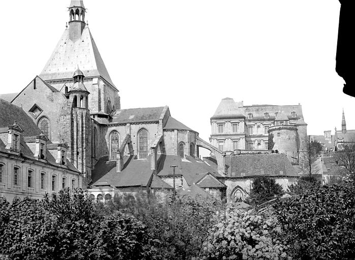 Eglise Saint-Nicolas-Saint-Lomer Abside et clocher, côté sud, Mieusement, Médéric (photographe), 