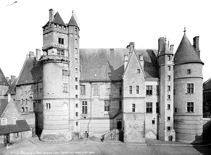 Hôtel de Jacques-Coeur Façade sud-ouest, Mieusement, Médéric (photographe), 