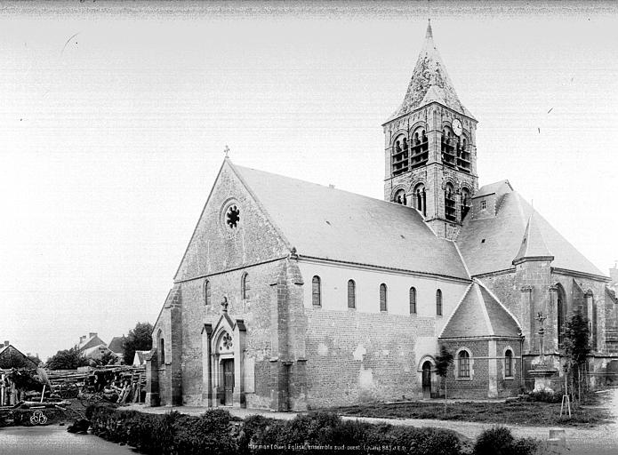 Eglise Ensemble sud-ouest, Durand, Eugène (photographe), 