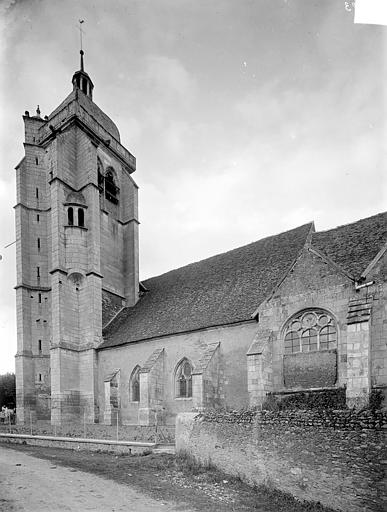 Eglise Façade sud : Clocher, Heuzé, Henri (photographe), 