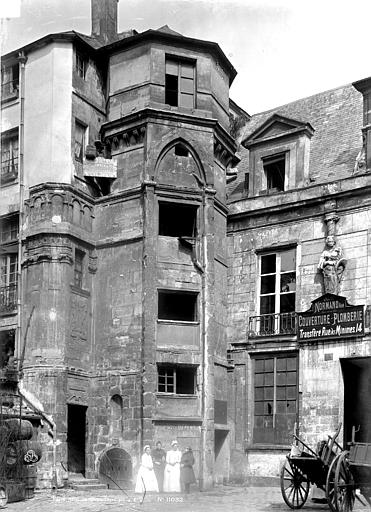 Hôtel des Prévôts Tourelle d'escalier, Durand, Eugène (photographe), 